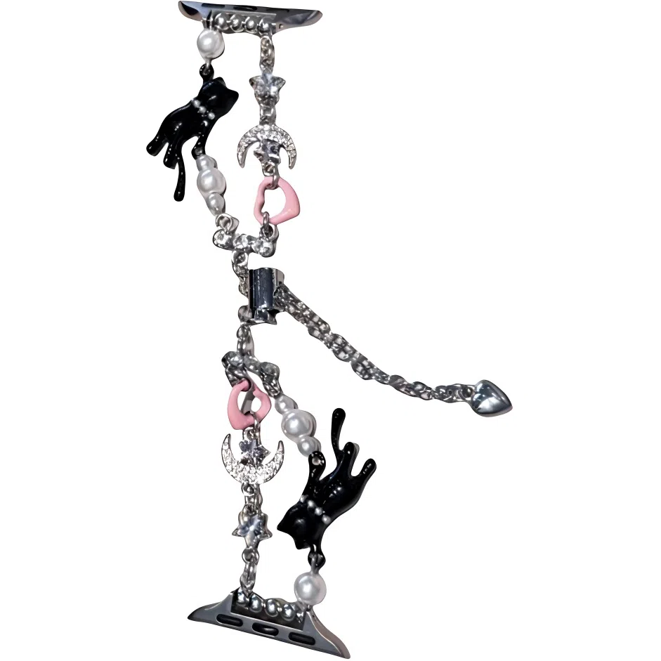 导维 手表表带 苹果适用 合金材质 珍珠手链腕带男女通用