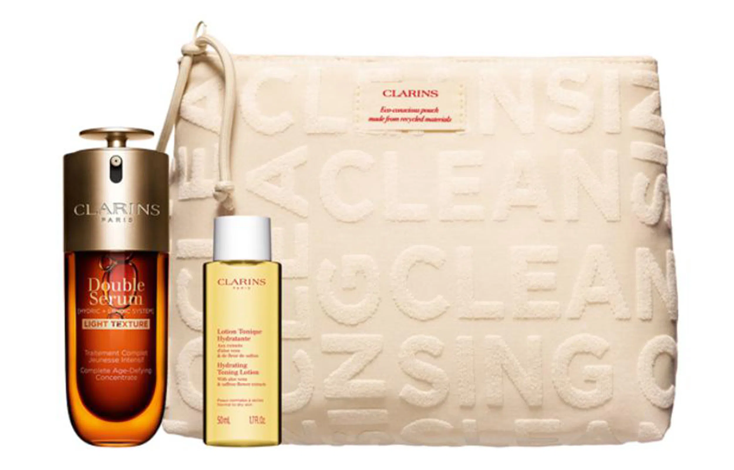 娇韵诗 双效保湿精华护肤套装 舒缓提亮