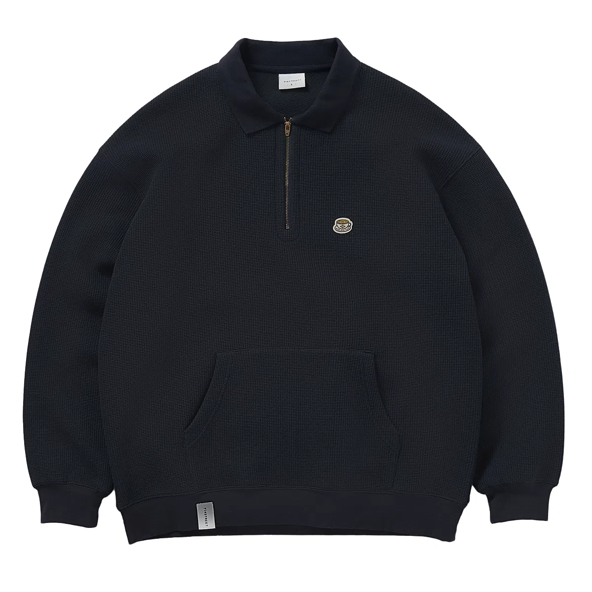 714STREET Waffle Half-Zip Pullover