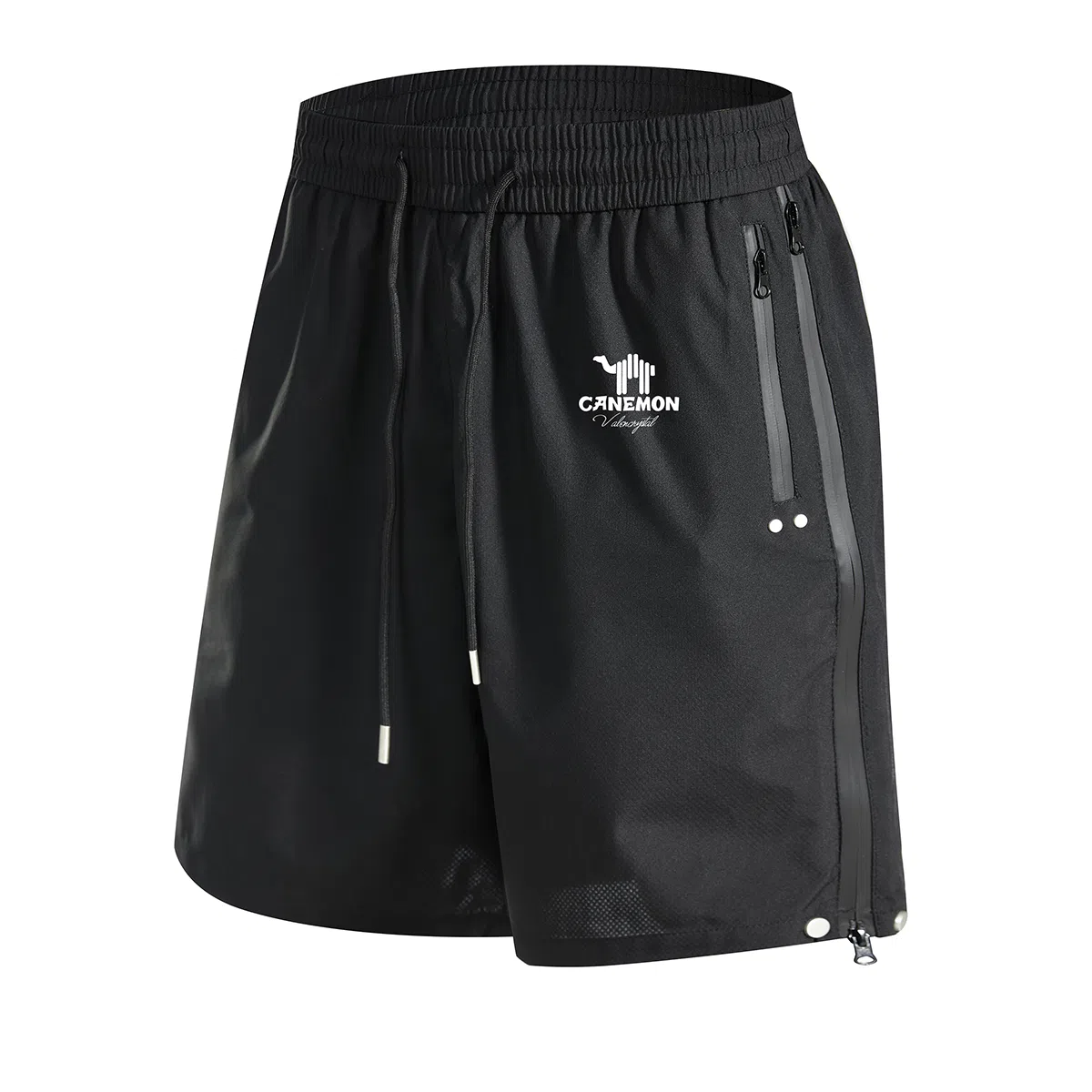 领航骆驼 美式速干透气纯色户外运动直筒休闲短裤 男女同款