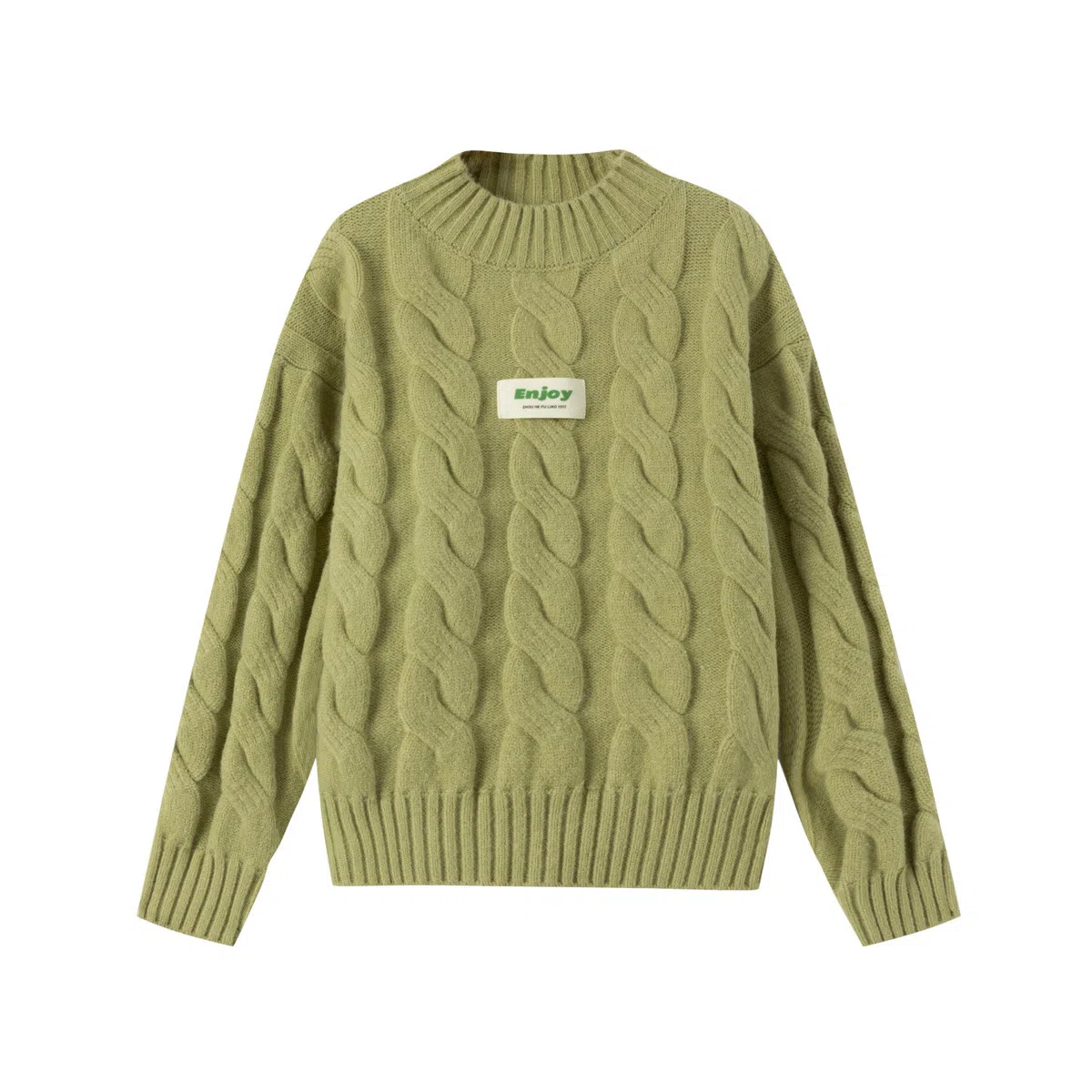 青蛙王子 时尚洋气落肩字母印花长袖毛衣 中小童