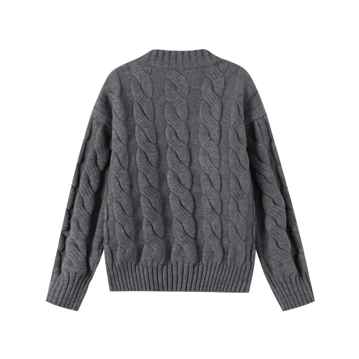 青蛙王子 时尚洋气落肩字母印花长袖毛衣 中小童