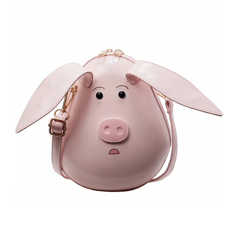 Bywhich Cute Pig Shoulder Bag Pink