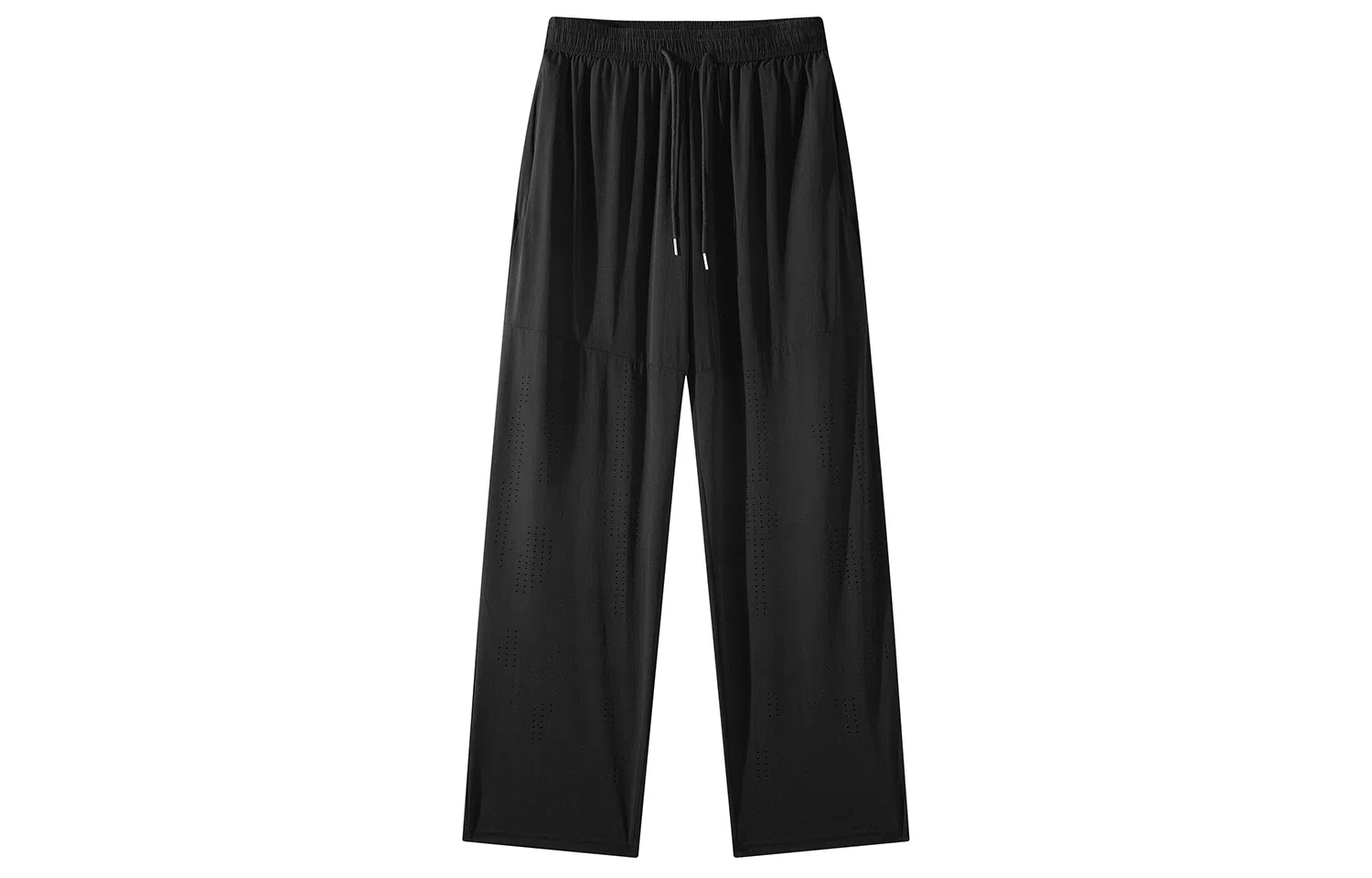 加菲猫家族 简约美式基础款纯色弹力直筒裤日常通勤柔软亲肤舒适百搭宽松垂感系带中腰休闲裤 男女同款