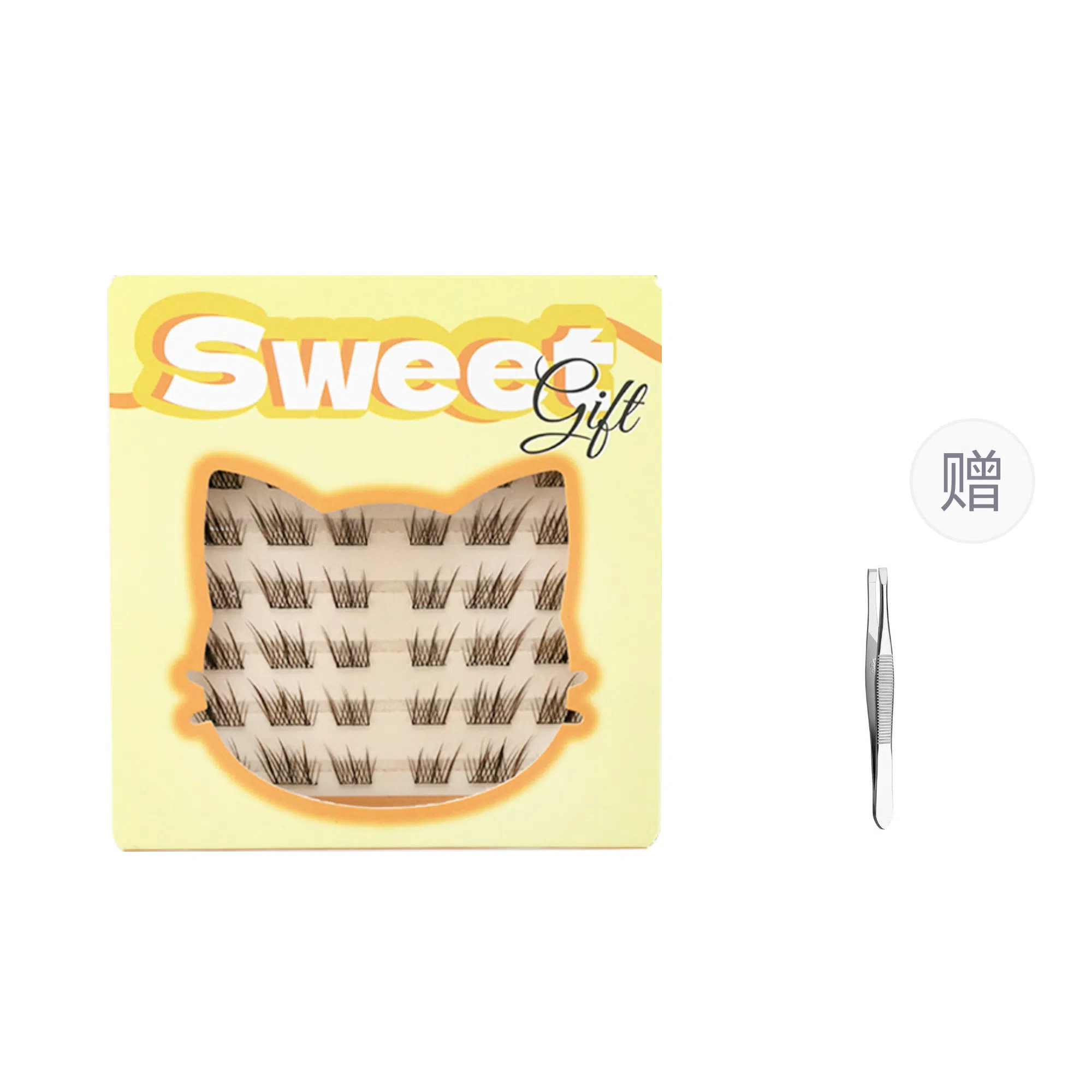 酷乐丝 短款黑棕苏妲己假睫毛 眼尾拉长款