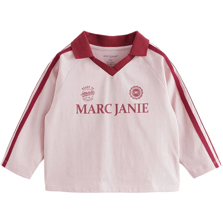 MARC&JANIE V-Neck Raglan Long Sleeve Tee