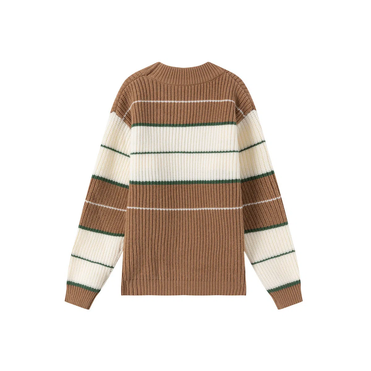 青蛙王子 时尚洋气休闲百搭条纹长袖毛衣 中小童