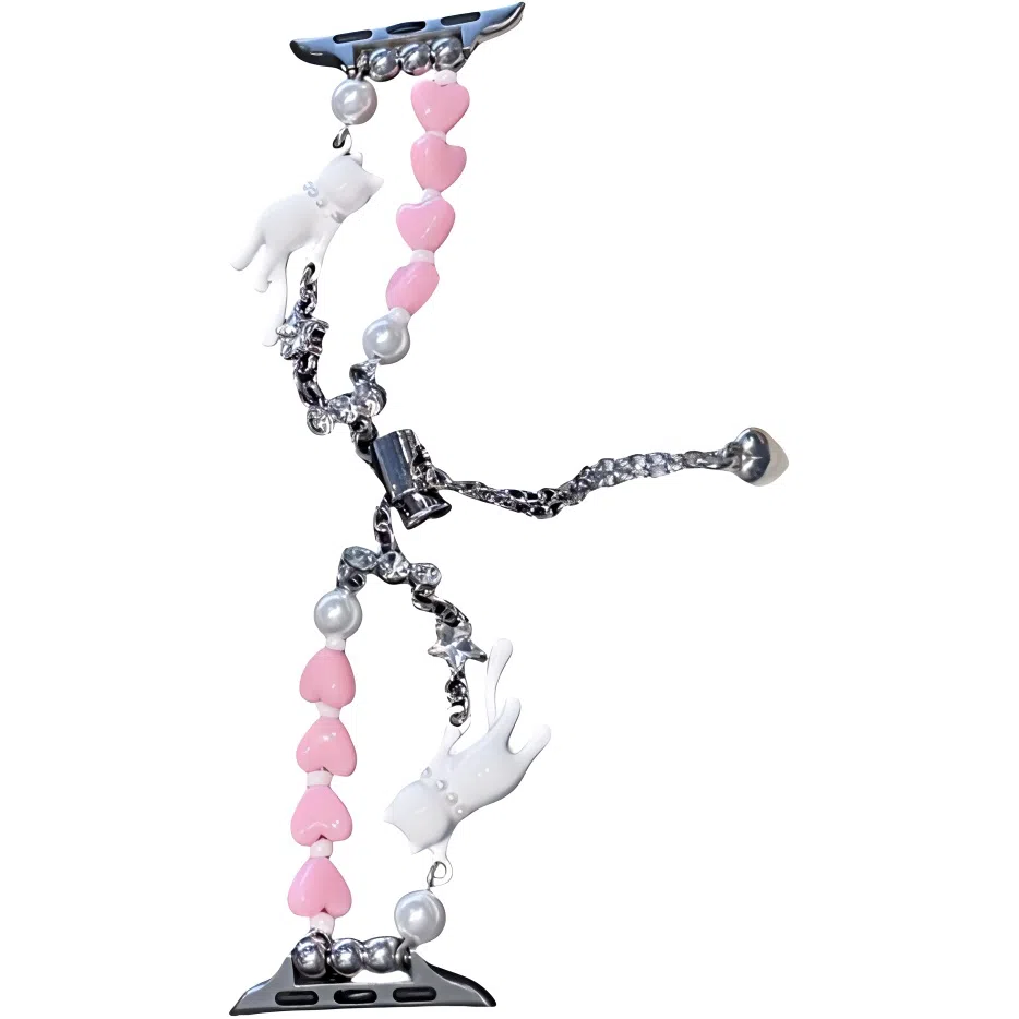 导维 手表表带 苹果适用 合金材质 珍珠手链腕带男女通用