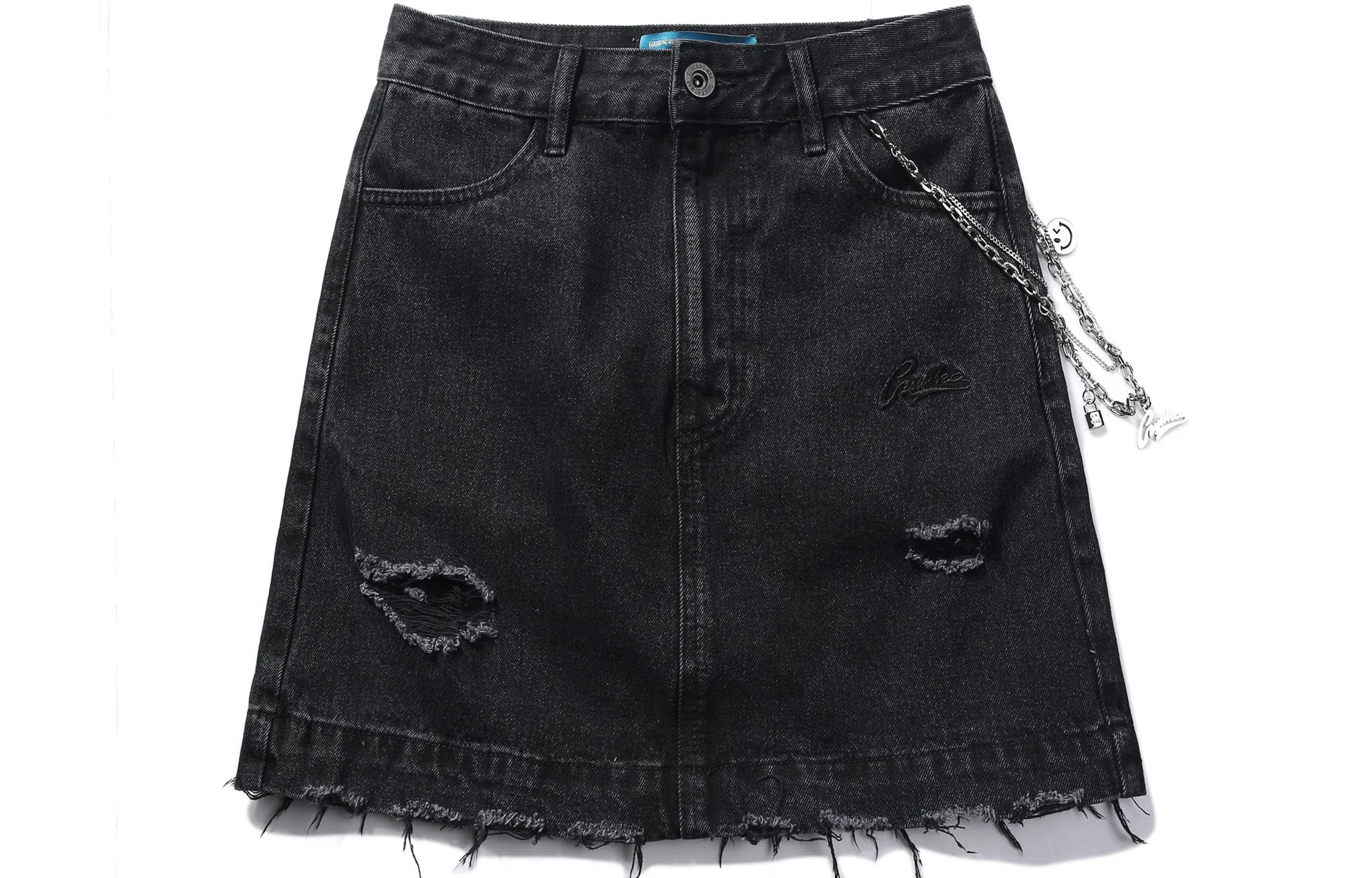 Guuka Hero Black Denim Skirt