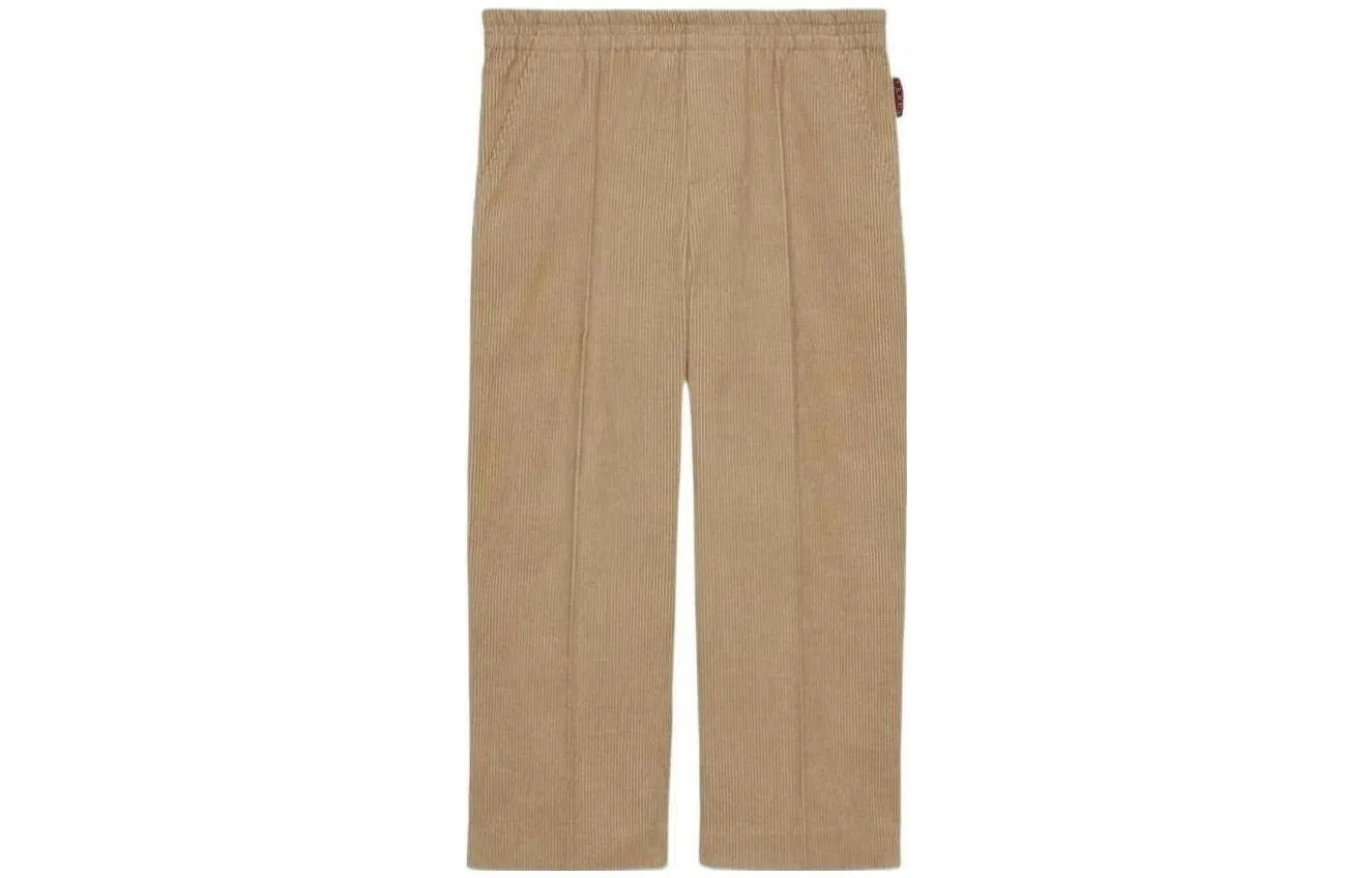 GUCCI SS23 Corduroy Trousers Camel