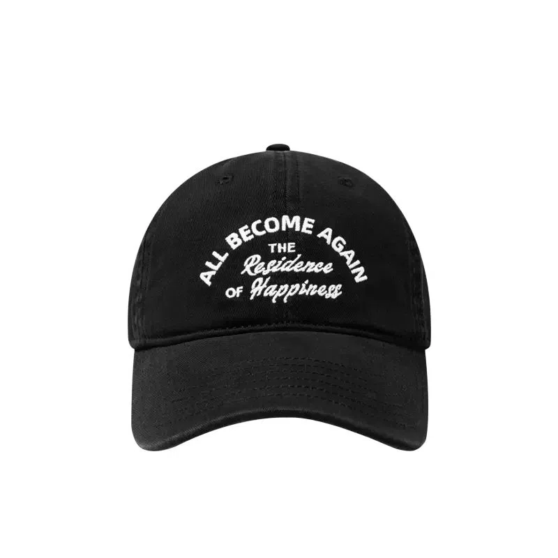 艾佳微 复古街头字母刺绣图案软顶弯檐棒球帽百搭潮流显白显脸小 棉 鸭舌帽 男女同款情侣款