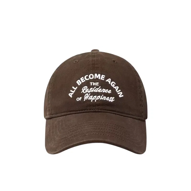 艾佳微 复古街头字母刺绣图案软顶弯檐棒球帽百搭潮流显白显脸小 棉 鸭舌帽 男女同款情侣款