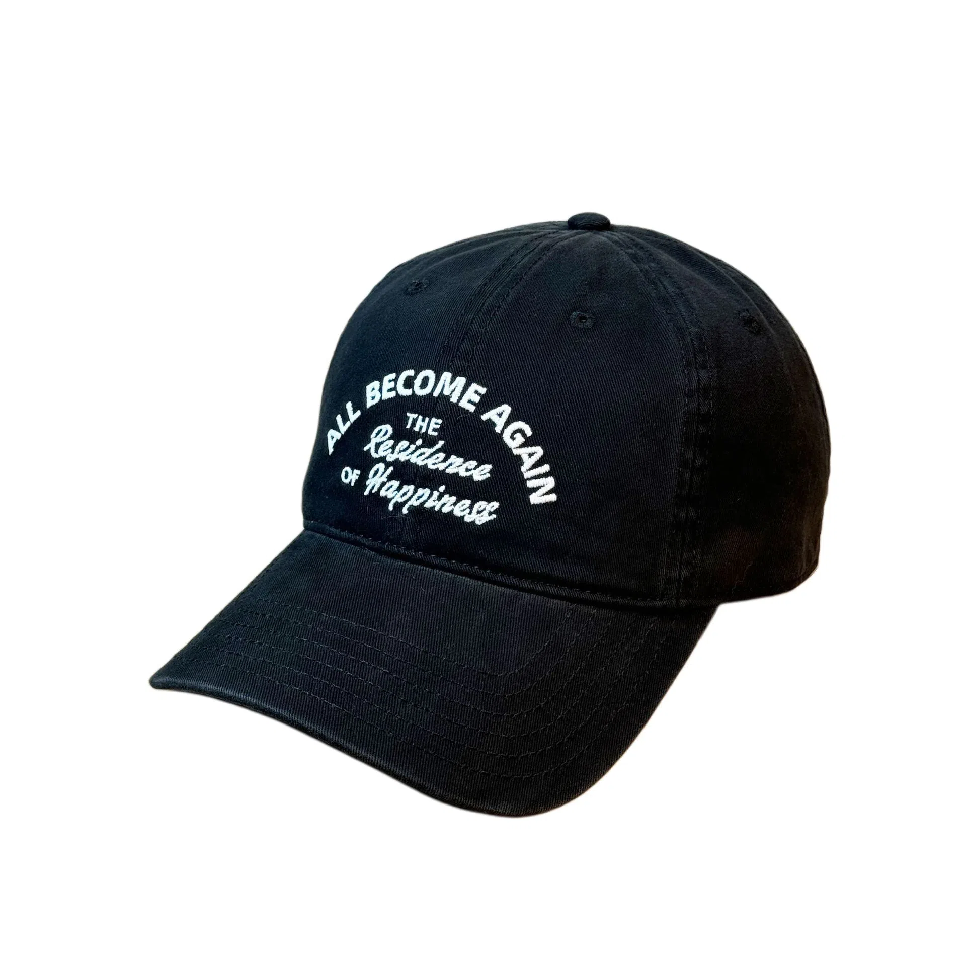 艾佳微 复古街头字母刺绣图案软顶弯檐棒球帽百搭潮流显白显脸小 棉 鸭舌帽 男女同款情侣款