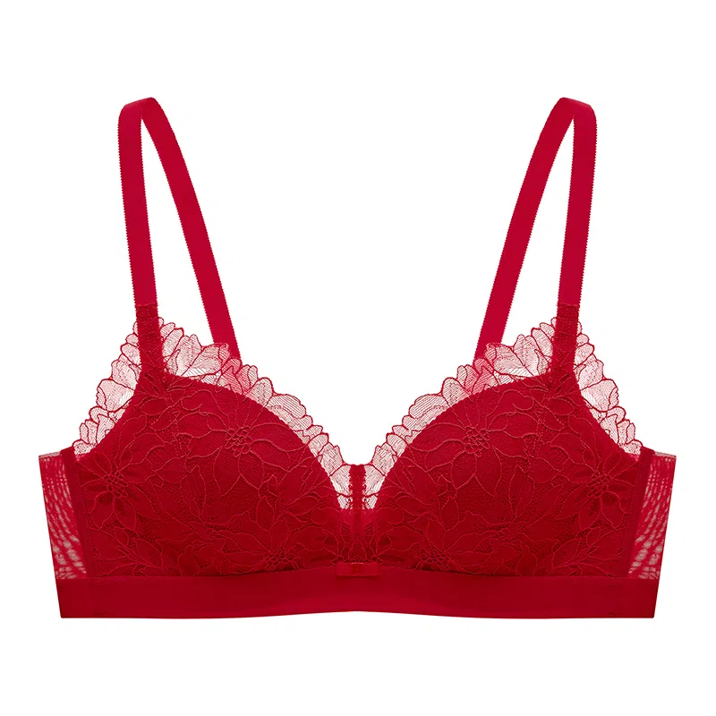 曼妮芬 舒适无钢圈性感蕾丝小胸聚拢胸罩文胸 女款