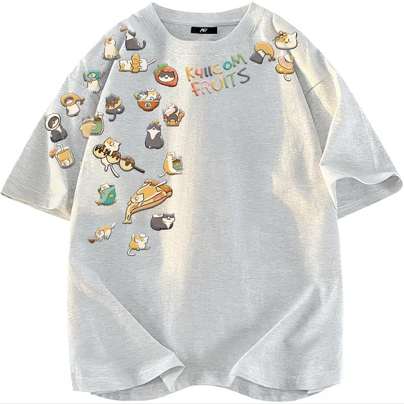 K411 Vintage Cat Logo T-Shirt