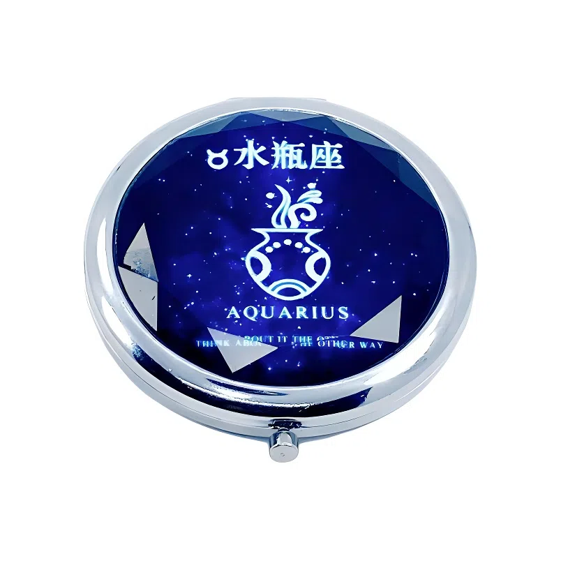 计轩 十二星座双面折叠化妆镜
