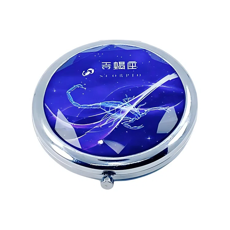 计轩 十二星座双面折叠化妆镜
