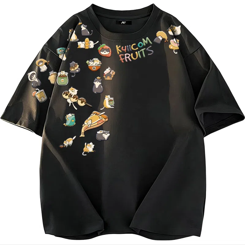 K411 Vintage Cat Logo T-Shirt