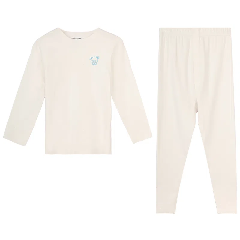 红豆无痕打底轻暖秋衣秋裤抑菌儿童保暖内衣裤套装 儿童款