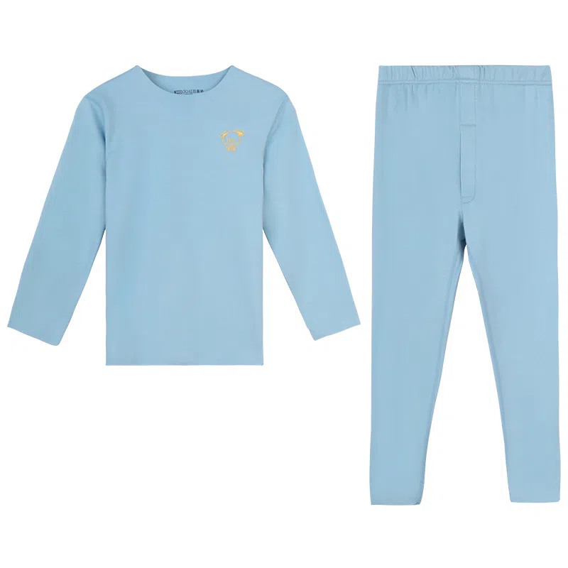 红豆无痕打底轻暖秋衣秋裤抑菌儿童保暖内衣裤套装 儿童款