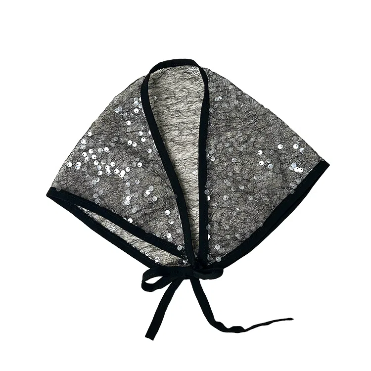 杨同学 复古亮片头饰防晒包 涤纶 头巾 女款