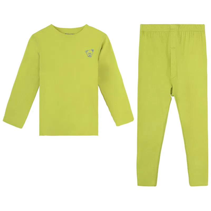 红豆无痕打底轻暖秋衣秋裤抑菌儿童保暖内衣裤套装 儿童款