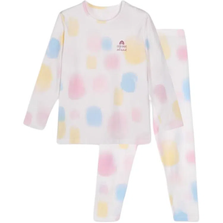 久岁伴 透气柔软亲肤家居服 白色青少年