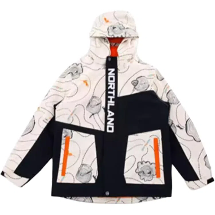 诺诗兰 连帽舒适保暖透气防泼水冲锋衣 青少年