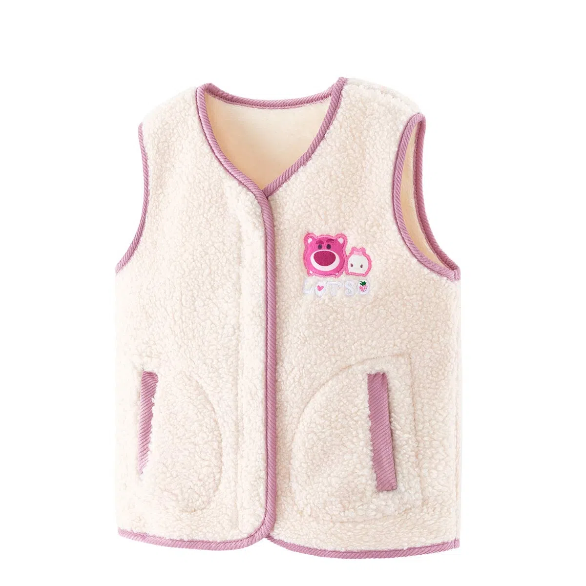 Disney V-Neck Vest Off-White Kids