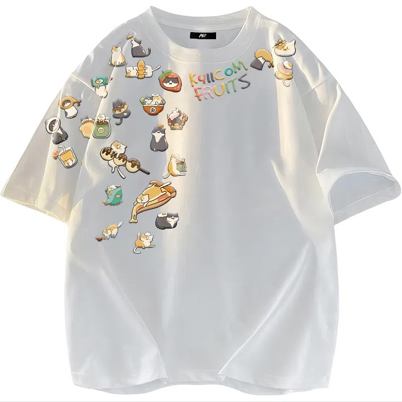 K411 Vintage Cat Logo T-Shirt