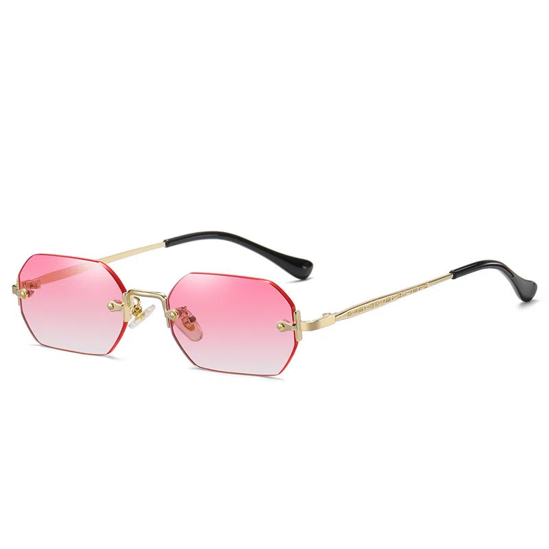 SOMAN Fashion Polygon Frameless Sunglasses