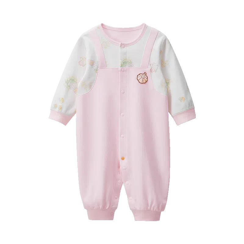 十月结晶连体衣 圆领舒适假两件长袖 婴幼童