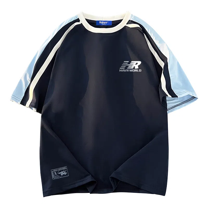 HAVR Basic Striped Raglan Tee