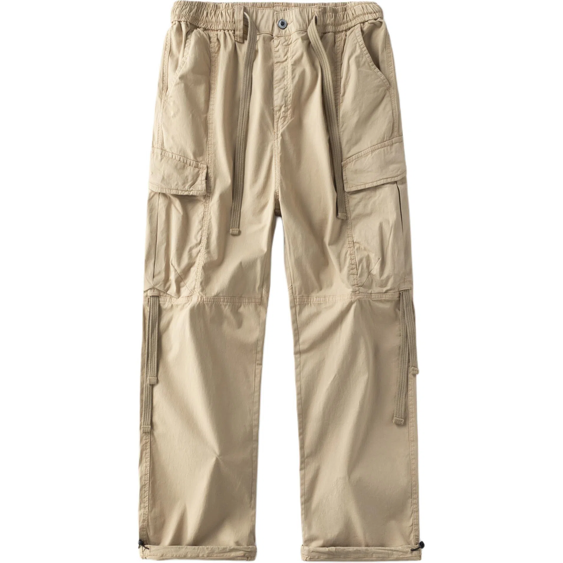 赞仕 美式复古纯色宽松户外直筒工装裤 男款