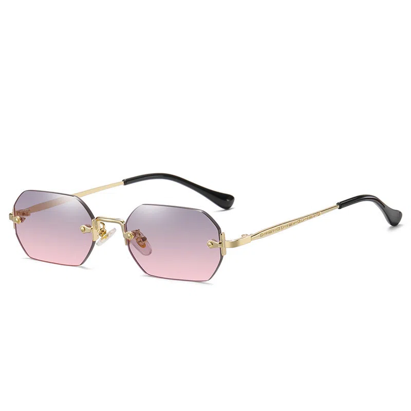 SOMAN Fashion Polygon Frameless Sunglasses