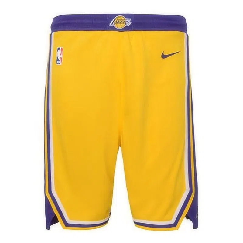 NBA x Nike Lakers Colorblock Kids Shorts Yellow