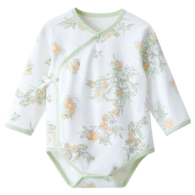 十月结晶 植物图案舒适透气亲肤连体衣 婴幼童