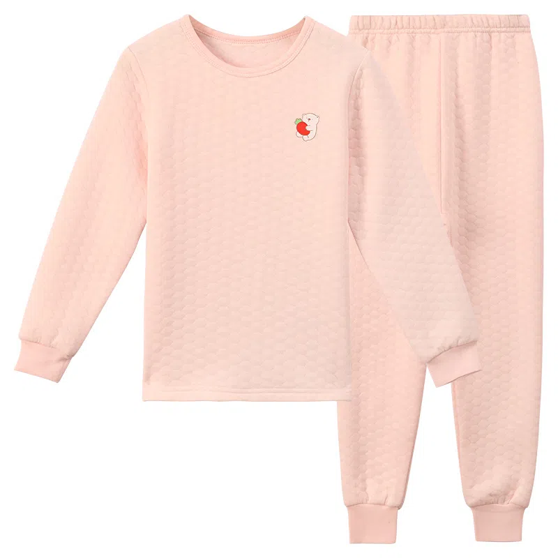 红豆 百搭舒适亲肤柔软简约大方保暖套装青少年