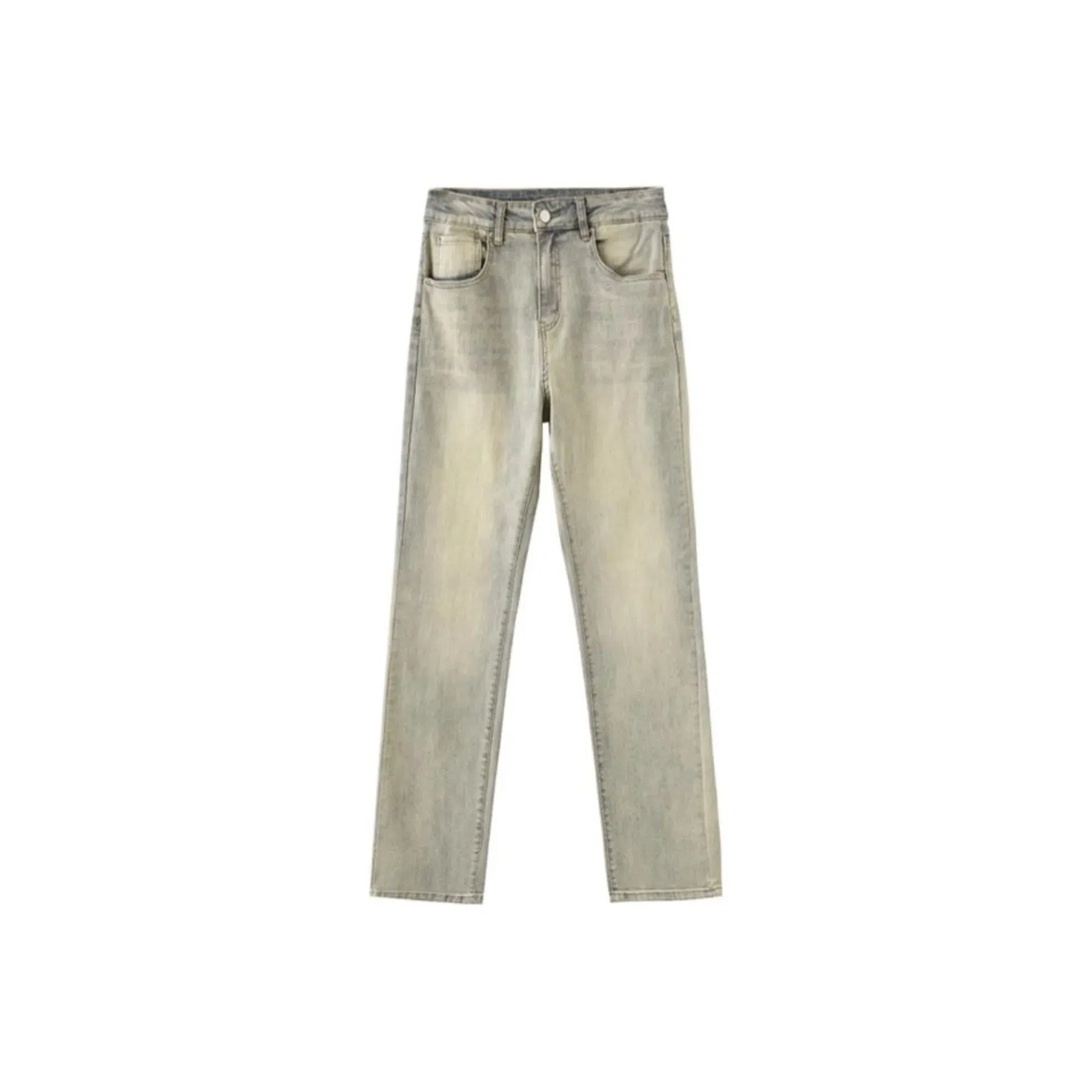 布客行 美式高街复古水洗百搭休闲直筒牛仔裤 男女同款