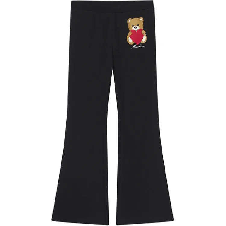 Moschino Casual Printed Pants Black Kids