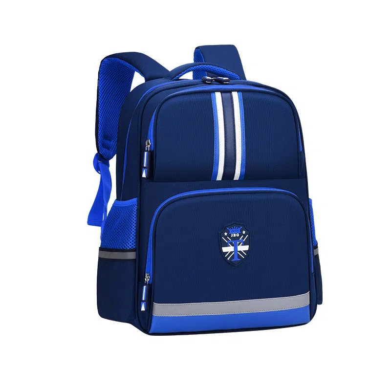 芭菲尼 高颜值大容量英伦风防泼水轻便背包 尼龙 双肩包 儿童款 粉色/蓝色/红色