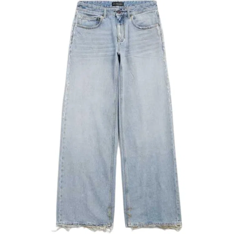 Balenciaga SS25 Wide Leg Jeans Light Blue