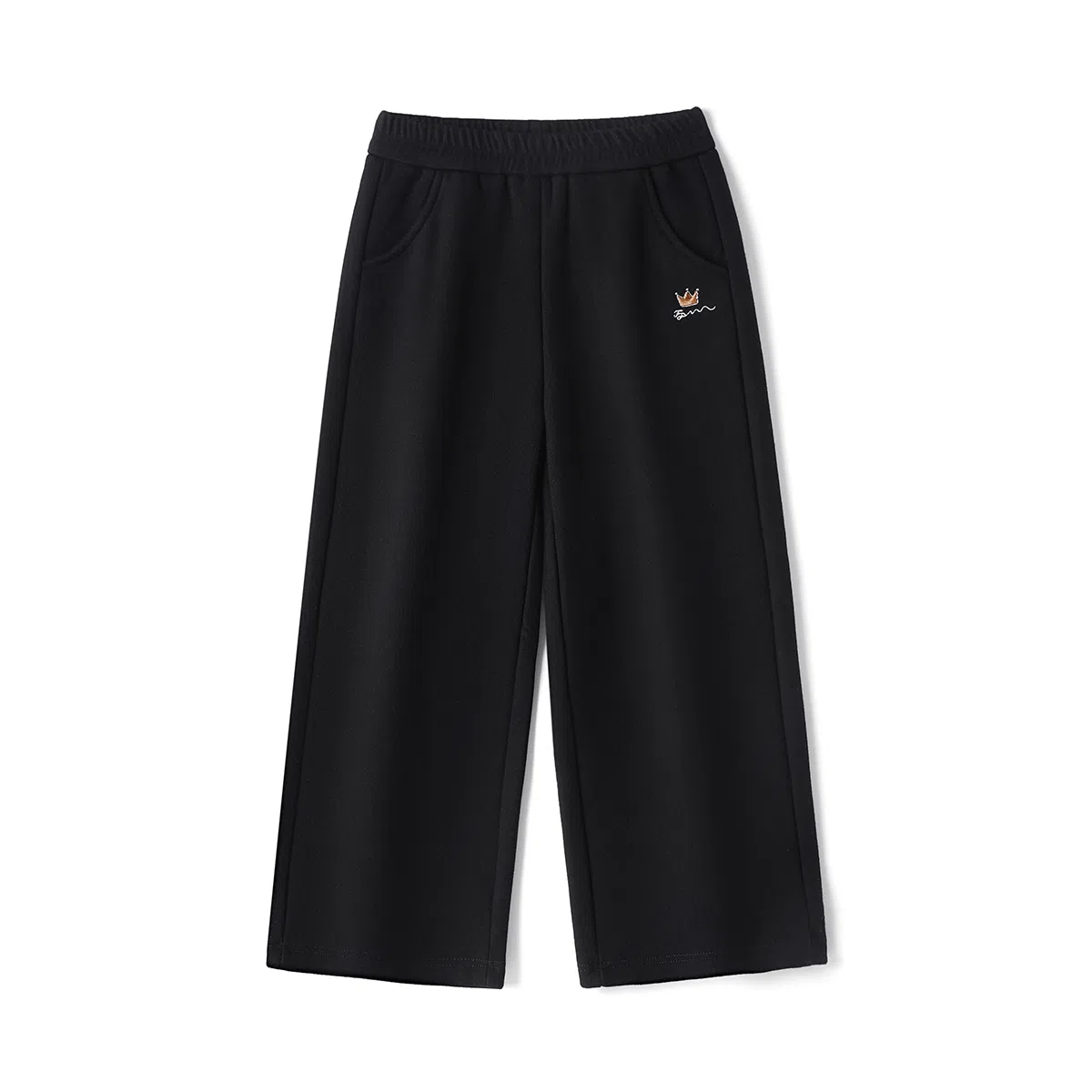 青蛙王子 简约舒适百搭宽松直筒休闲长裤 中小童