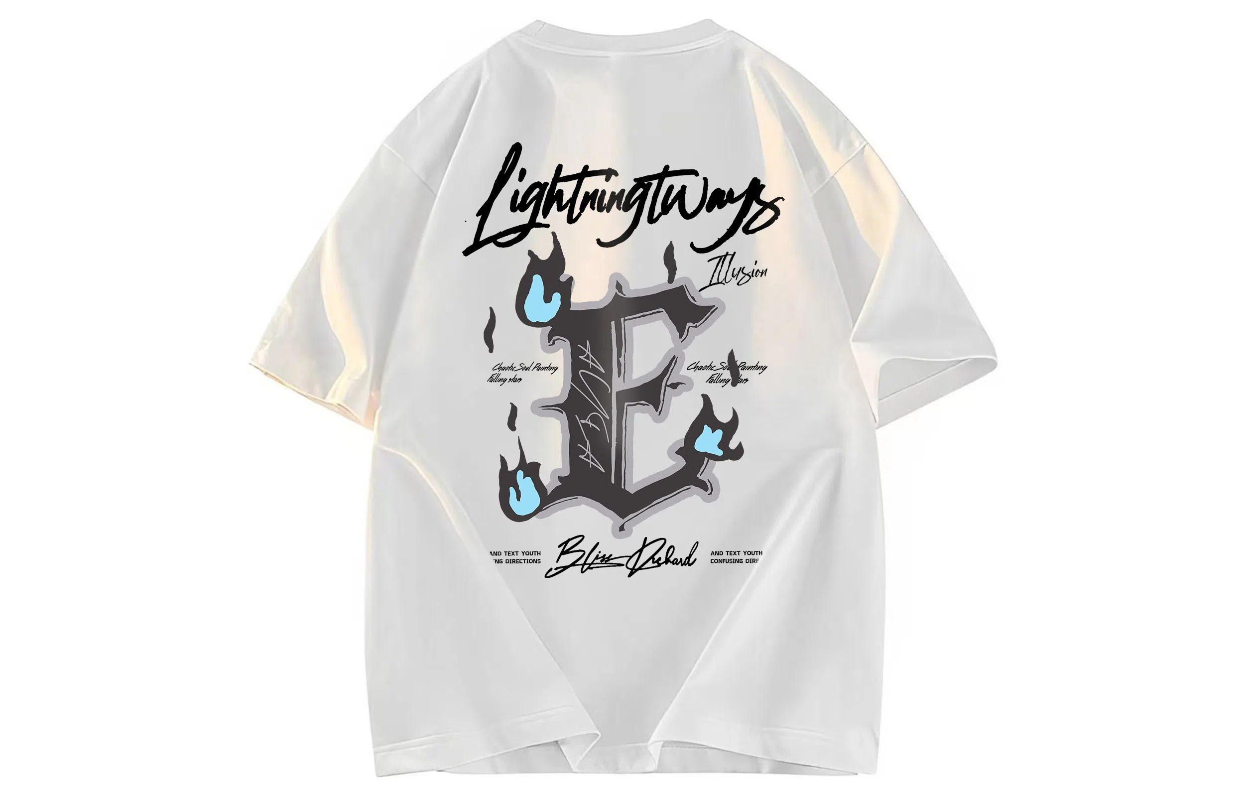 AYEA Vintage Letter Print T-Shirt