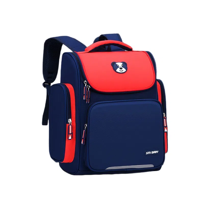 芭菲尼 高颜值大容量多隔层小学生初高中生护脊减负防泼水上课背包 牛津布  双肩包 常规 儿童款 粉色/宝蓝色/玫红色/天蓝色