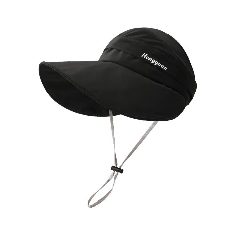 稻草人 夏季户外出游大檐空顶帽 遮阳防紫外线 韩版简约百搭 可折叠 聚酯纤维 防晒帽 女款