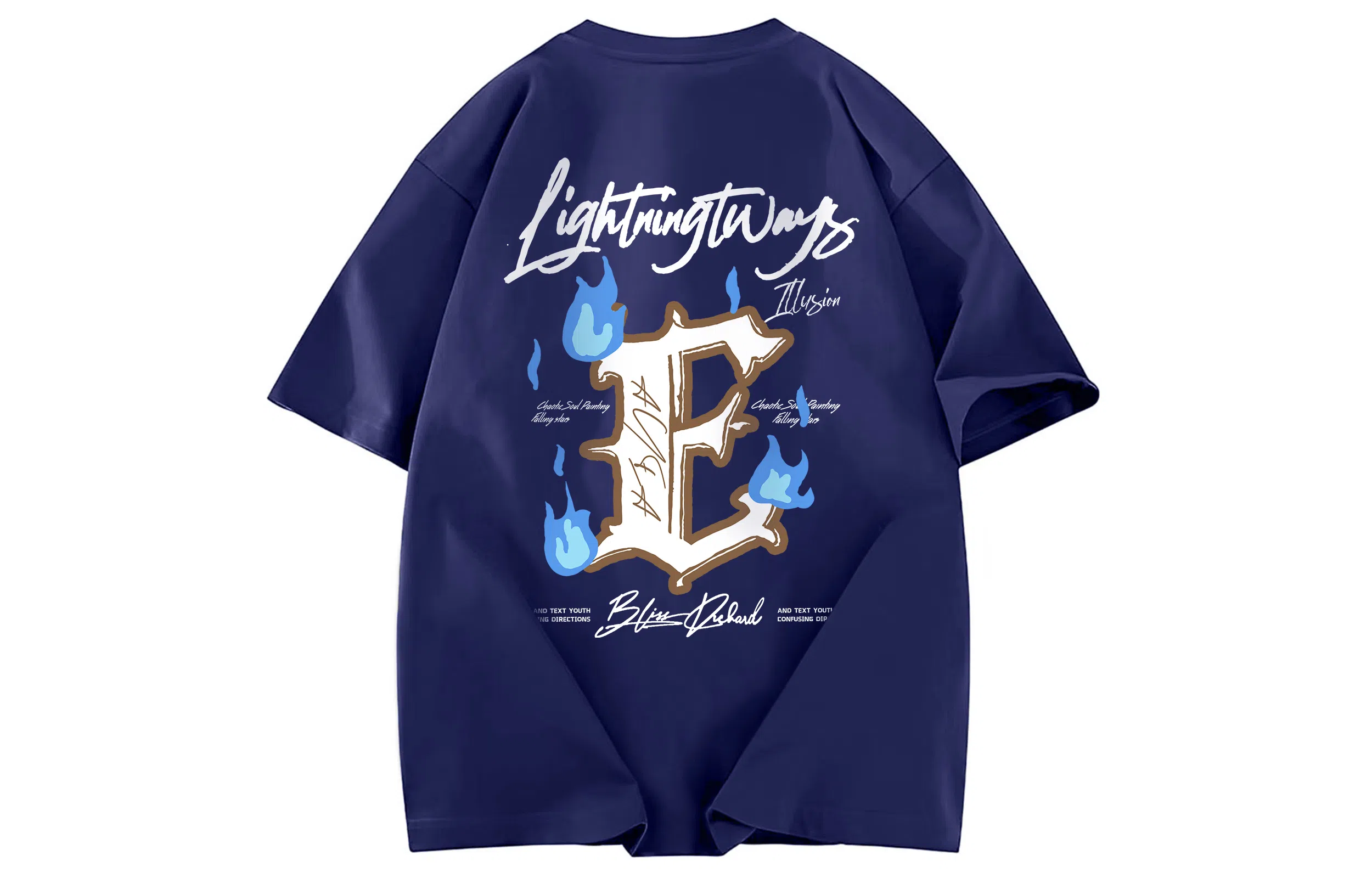 AYEA Vintage Letter Print T-Shirt