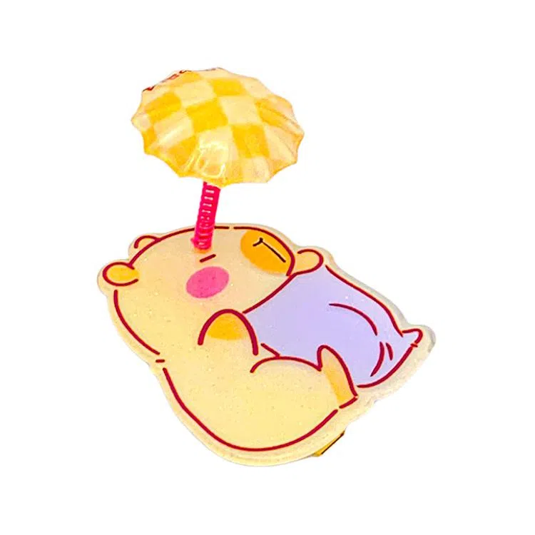 简应舒 卡通弹簧摇摆 亚克力 发夹 男女同款情侣款