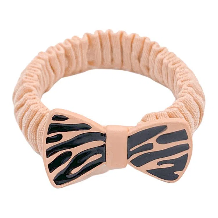 简应舒 斑马条纹时尚 亚克力 发圈 男女同款情侣款