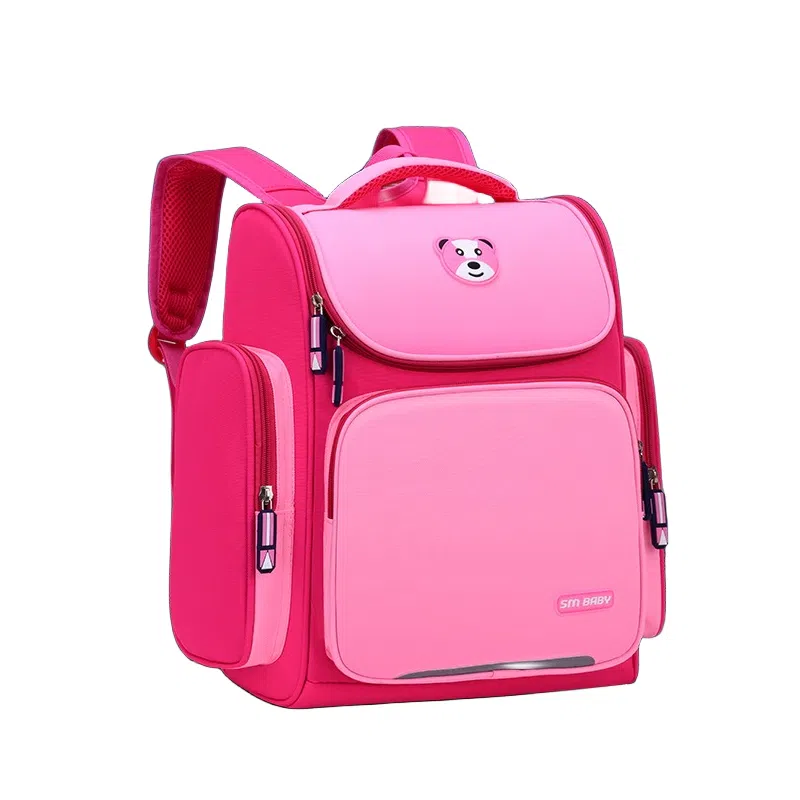 芭菲尼 高颜值大容量多隔层小学生初高中生护脊减负防泼水上课背包 牛津布  双肩包 常规 儿童款 粉色/宝蓝色/玫红色/天蓝色